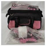 23 Piece Pink Tool Set In Bag