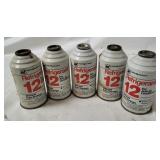 5 Cans Of Interdynamics Refrigerant-12