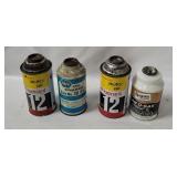 4 Cans R-12 Refrigerant - Oil Charge, Can O Gas