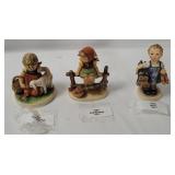 3 Hummel Figurines - Boots, Favorite Pet, Resting