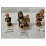 3 Hummel Figurines- Trumpet Boy, Scholar, Homeward