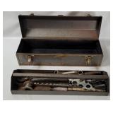 Craftsman Metal Tool Box W/ Some Tools