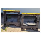 Pair Of Plastic Storehorse Saw Horses