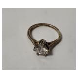 Sterling Ring W/ Heart Stone Size 7.5