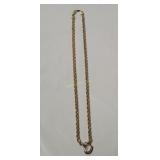 14k Gold Plated Chain W/ Heart Pendant