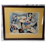Framed After Xhorkom Abstract Artist Print