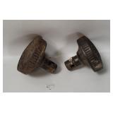 2 Antique Sargent Cast Iron Door Knobs