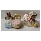 Beatrix Potter Bear & Mouse Figurines