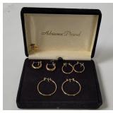 3 Sets Adrienne Picard Hoop Earrings