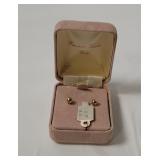 14k Gold Stud Earrings W/ Tag .3g