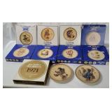 11 Hummel Annual Plates 1970's