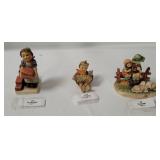 3 Hummel Figurines - Eventide, Builder, Let's Sing