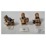 3 Hummel Figurines - Meditation, Pastime, Barnyard