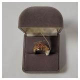 14k Gold Rose Filigree Ring 3.9g Size 6