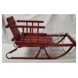 Vtg Childs Wooden Snow Sled