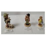 3 Hummel Figurines- Fidler, Gardener, Shepherd Boy