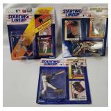 3 Starting Lineup Mlb Figures - Ripken, F. Thomas