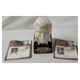 Elvis Ceramic Decanter & 1st Day Issue Stamps