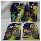 4 Star Wars Pof Figures - Luke, Hammerhead