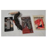 Fire Starter, Pocket Knife, Hoisting Rope Key Ring