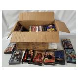 Box Of Assorted Vhs Tapes - Movies Etc.