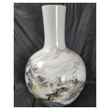32' Japanese Qianlong Hand Painted Porcelain Vase