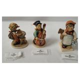 3 Hummel Figurines- Wanderer Doll Bath Sweet Music
