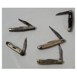 5 Pocket Knives - Case, Kabar, Eagle Edge