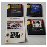 3 Sega Genesis Games - Starflight, F-117, Nhl