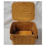Longaberger Picnic Basket W/ Riser
