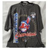 Mlb Indians '95 A L Champs Shirt Size 2 X