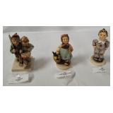 3 Hummel Figurines- Volunteers, Visiting, Carnival