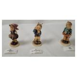 3 Hummel Figurines - Waiter, Toothache, Which Hand