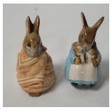 Beatrix Potter Peter & Mrs. Rabbit Figurines