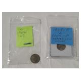 3 Us Nickels - 1901 Liberty, 1978 & 2004 Jefferson