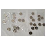 26 Kennedy Half Dollars, Assorted Dates