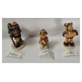 3 Hummel Figurines - Shepherd Boy, Flower Vendor