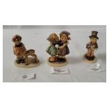 3 Hummel Figurines- Friends, Street Singer, Secret