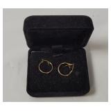 14k Gold Hoop Earrings .5g