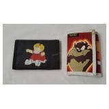 Vtg Velcro Wallets- Tazmanian Devil, Cabbage Patch