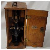 Antique Bausch & Lomb Brass Microscope