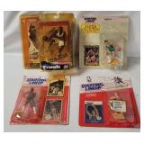 4 Nba Figures - Larry Bird, James Worthy, Havlicek