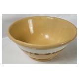 Vtg Yellow Ware Mixing Bowl