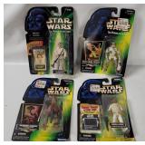 4 Star Wars Pof Figures - Luke, Admiral Ackbar