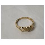 14k Gold Heart Ring 1.9g Size 7
