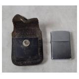 Zippo Lighter W/ Belt Loop Pouch
