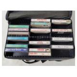 Cassette Travel Case W/ Misc. Cassettes