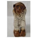 Chalkware Chimpanzee Doctor Sculpture