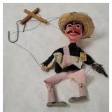 Vtg Mexican Bandito Marionette