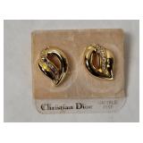 Christian Dior 14k Gold Post Earrings